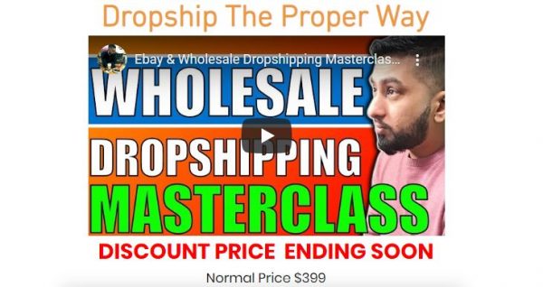 Ebay & Wholesale Dropshipping Masterclass